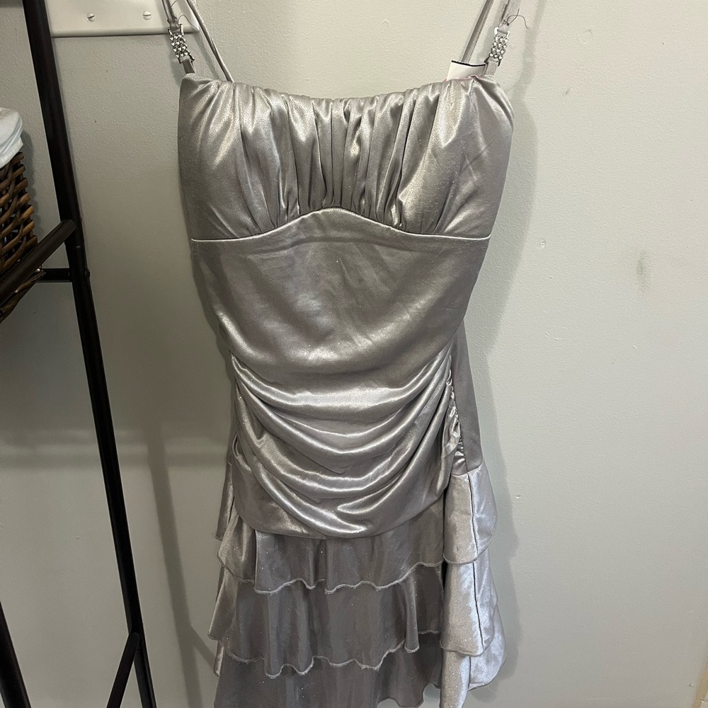 Ruffled homecoming dress